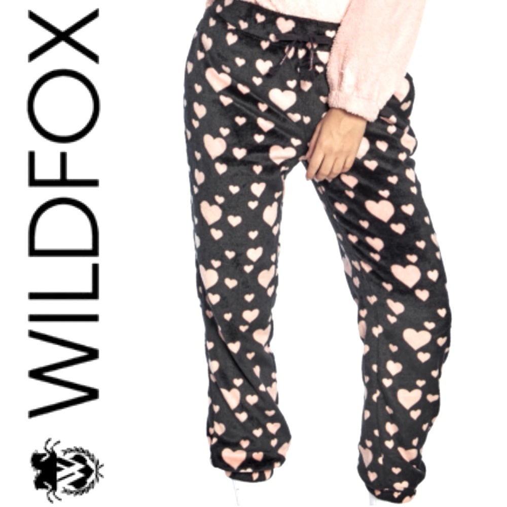 WILDFOX cozy warm plush tapered leg jogger sweatpants NWT